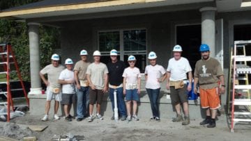 Dimmitt Automotive Group associates working on a home for our Community Values Day project with Habitat for Humanity in Pinellas County
