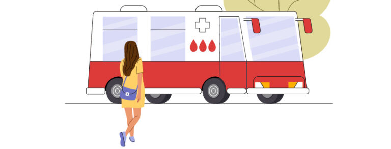 Dimmitt Cares and Big Red Bus Blood Drive